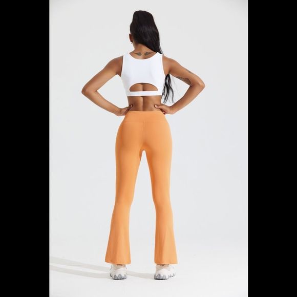 Flare Crossover Legging - Flare Legging - Flare pant - Orange Pant - Flare - Picture 4 of 8